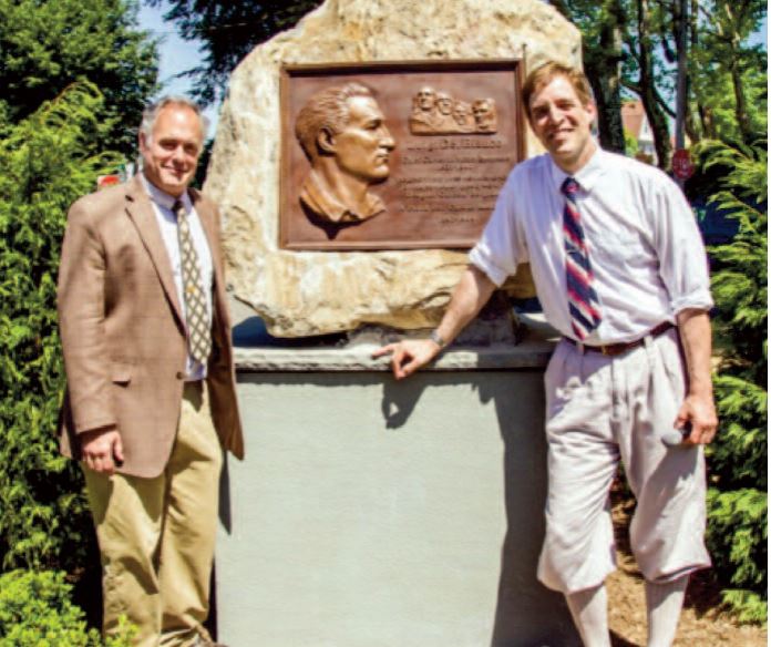 Lou Del Bianco e lo scultore Keropian