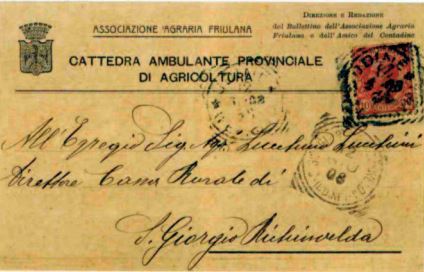 Cartolina postale del 1908