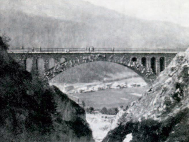 Un ponte in direzione dell'Arlberg