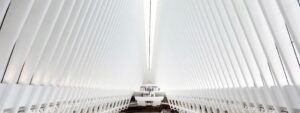 La stazione Oculus nel WTC Transportation Hub a New York